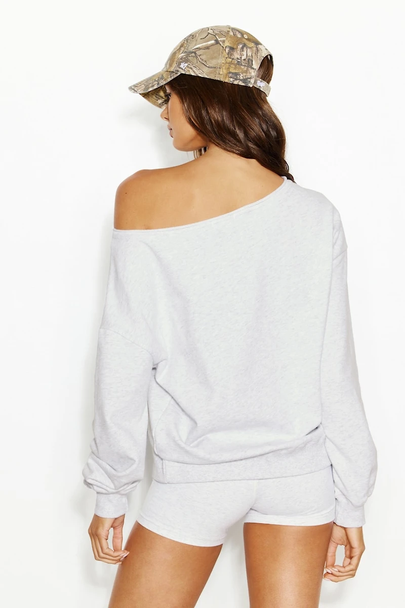 SoftTerry™ Off Shoulder Sweatshirt