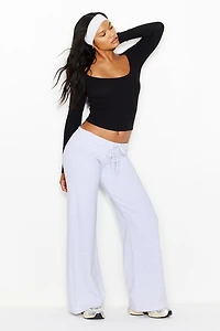 SnatchRib Scoop Neck Longsleeve Top
