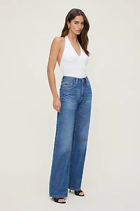 Sculpt Plunge Halter Bodysuit