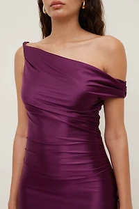 Jayde Stretch Satin Midi Dress