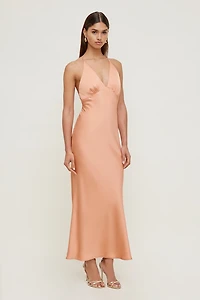 Livia Satin Maxi Dress