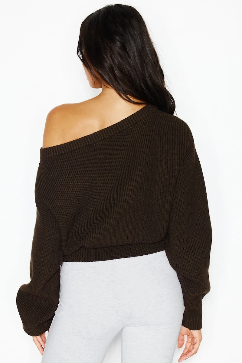 Day Off Asymmetric Sweater