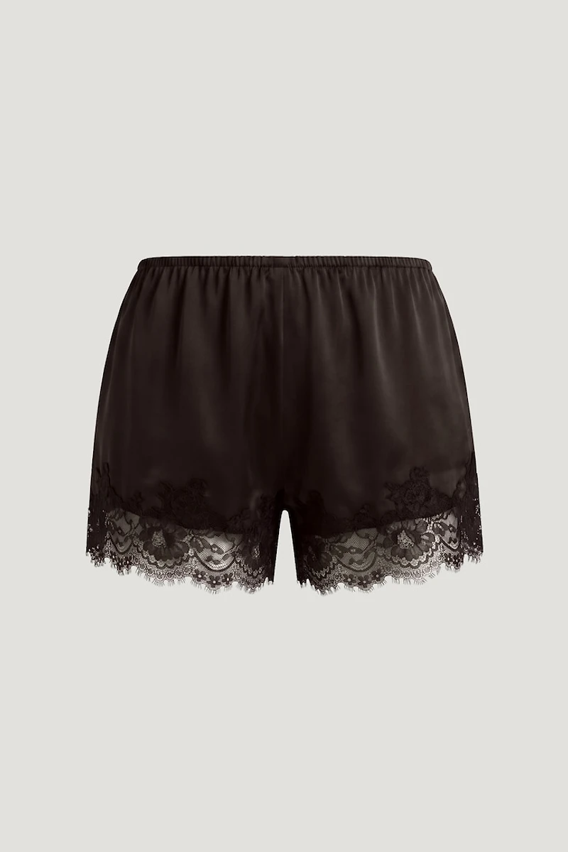Lace Satin Shorts