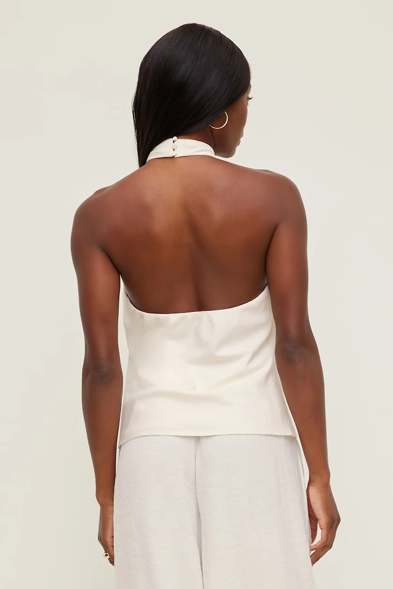 Buckle Halter Top