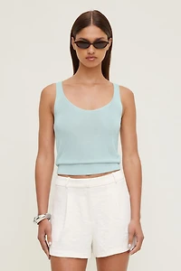 High Shine Sweater Tank Top