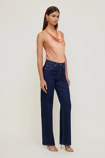 Heidi Stretch High Rise Wide Leg Jeans