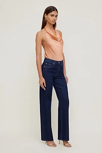 Heidi Stretch High Rise Wide Leg Jeans