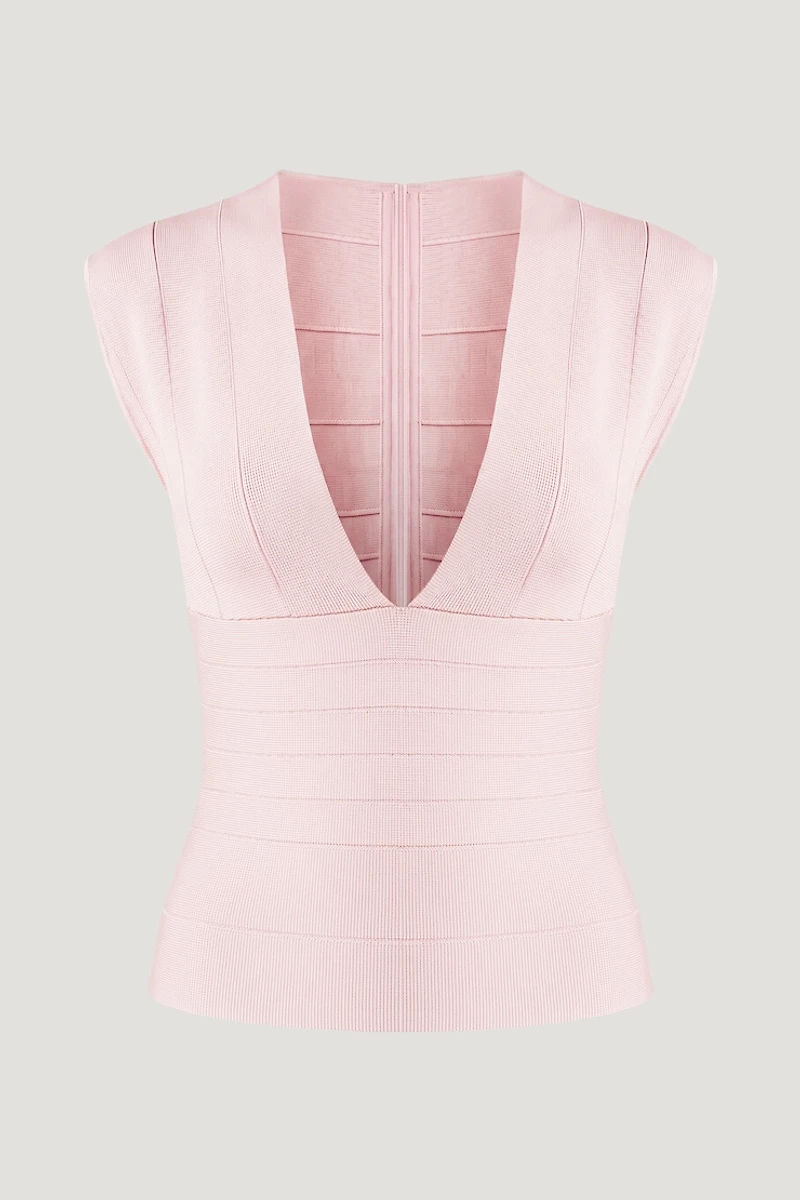 V Neck Bandage Top