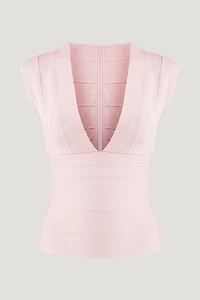 V Neck Bandage Top
