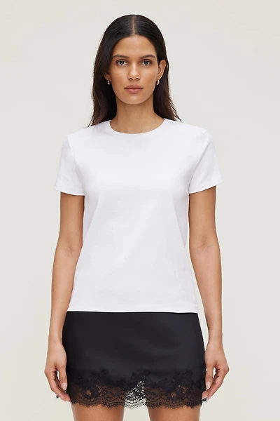 T-shirt ajusté en coton Emy