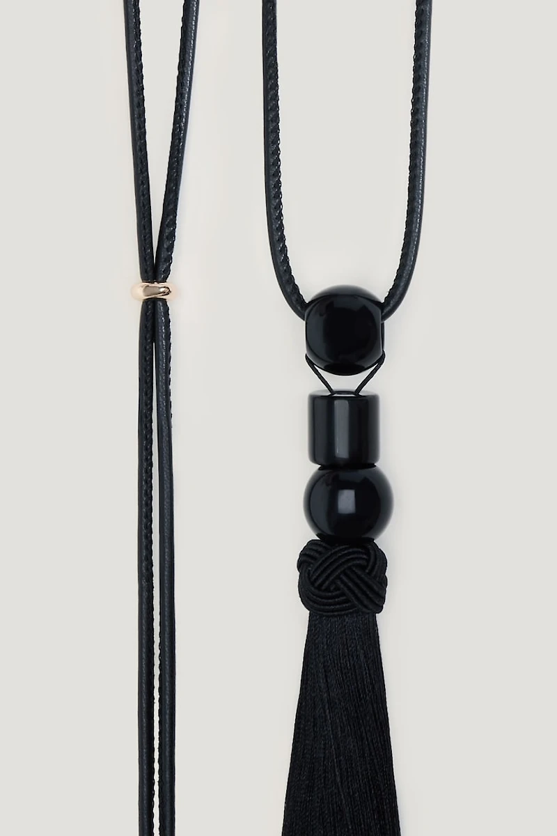 Long Fringe Necklace