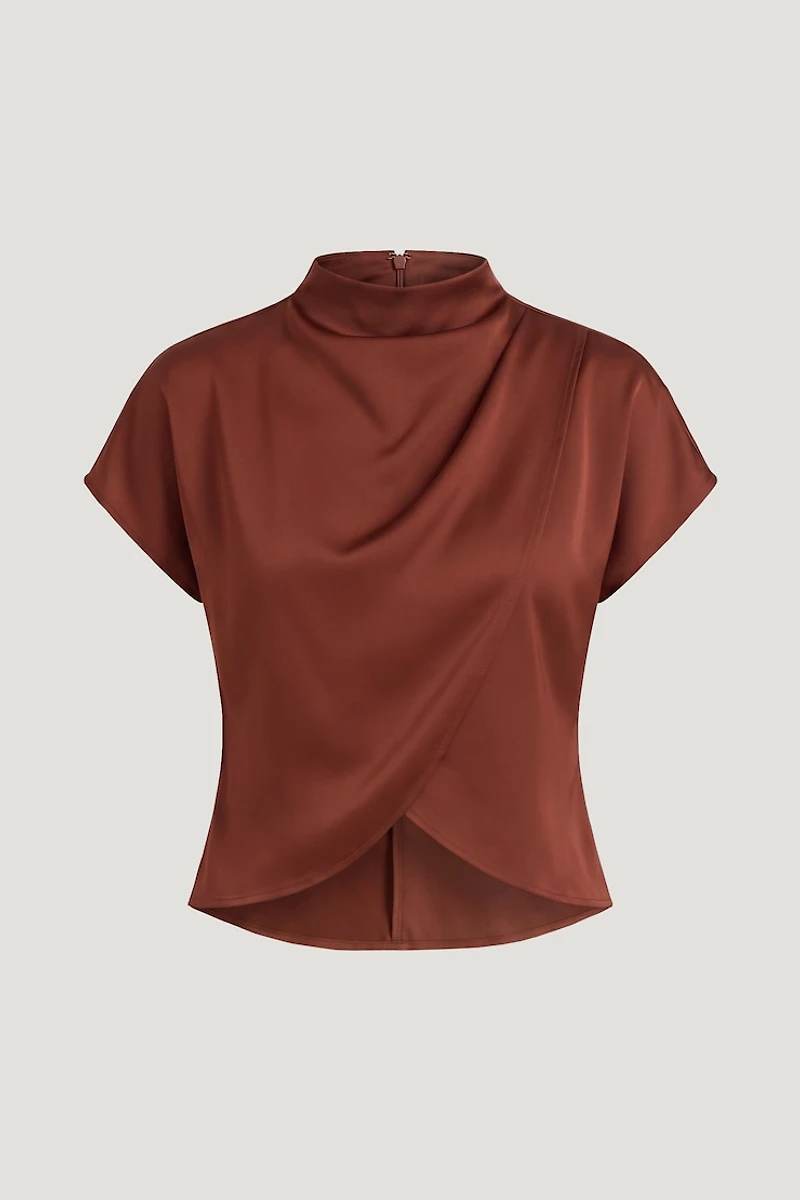 Ella Layered Satin Blouse