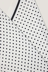 Écharpe carrée surdimensionnée à pois