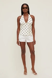Vea Satin Halter Top