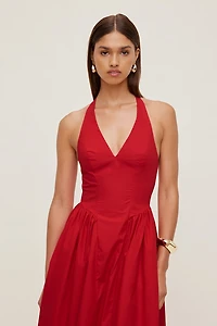 Robe maxi en popeline Taylor