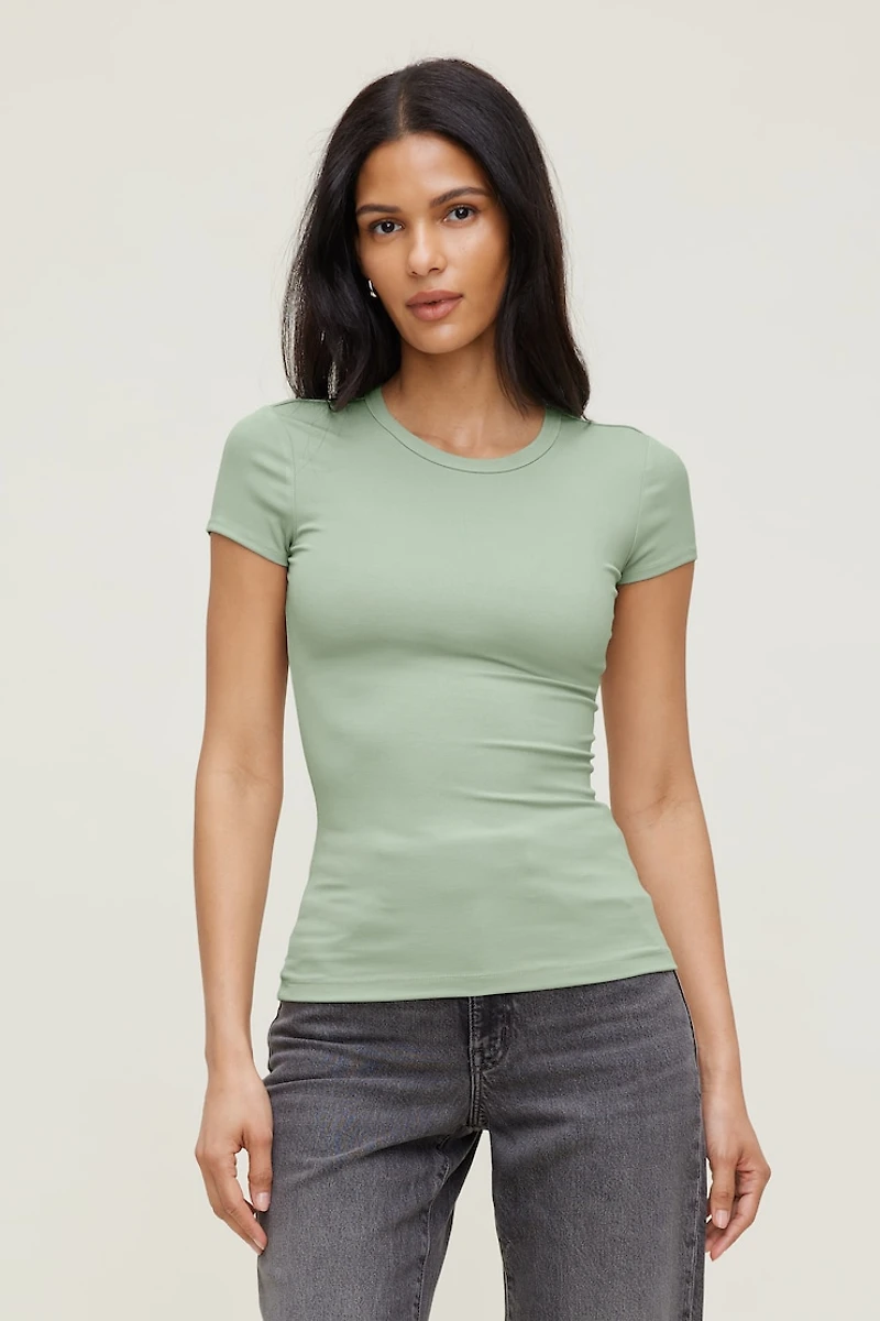 T-shirt à col rond Rumi