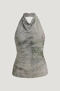 Bry Mesh Halter Top