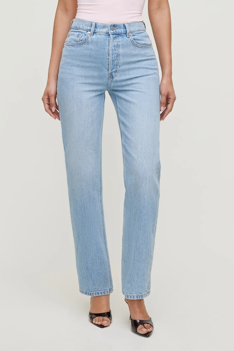 Olivia Comfort High Rise Straight Leg Jeans