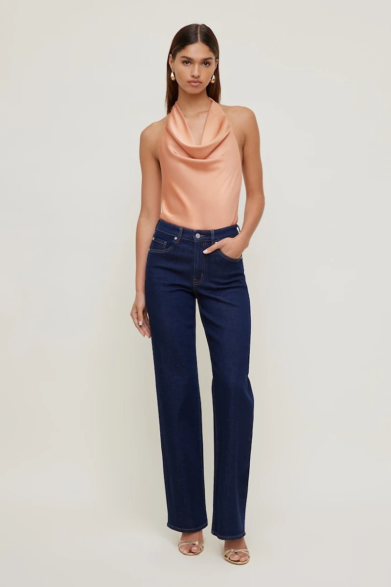 Heidi Stretch High Rise Wide Leg Jeans