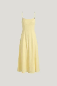 Belle Linen Midi Dress