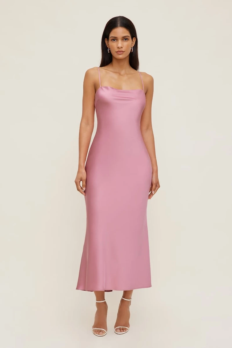 Aubrey Satin Maxi Dress