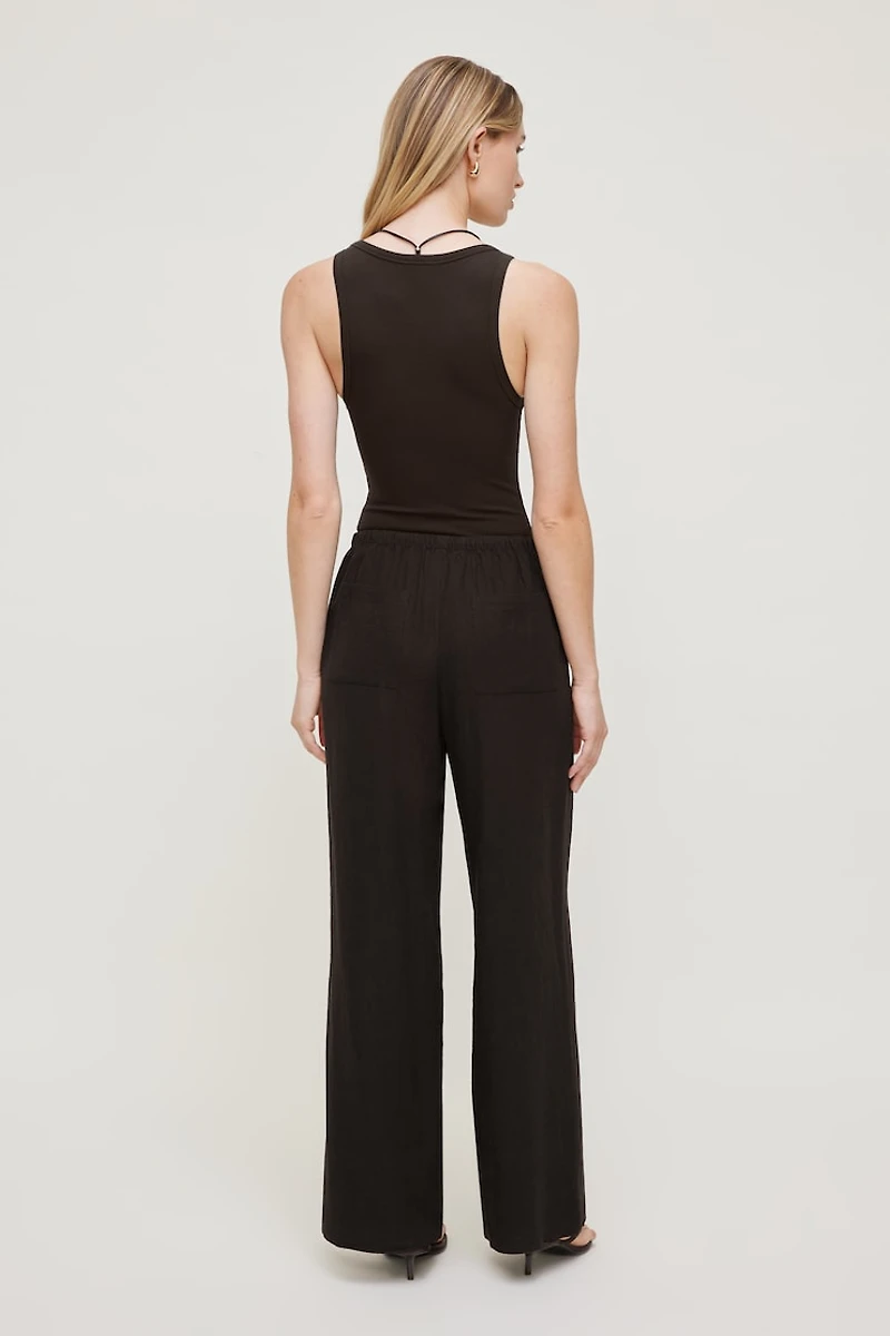 Leo Linen Wide Leg Pants