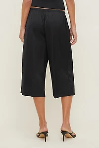 Leo Satin Capri Pants