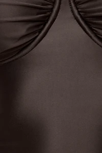 Monet Stretch Satin Top