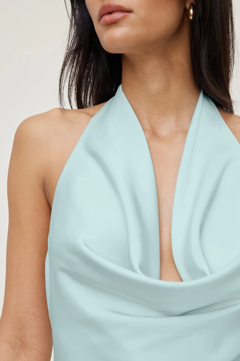 Camila Satin Romper Mini Dress