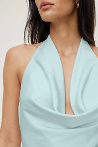 Camila Satin Romper Mini Dress