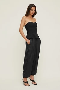 Peplum Bustier Top