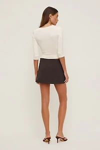 Morgan Plunge 3/4 Sleeve Top