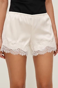 Lace Satin Shorts