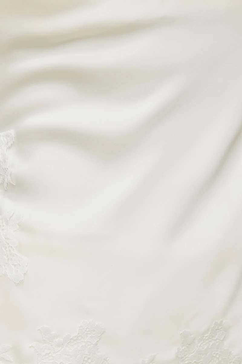 Camisole Madi en satin et dentelle
