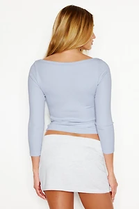 SnatchRib 3/4 Sleeve Top