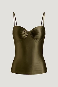 Monet Stretch Satin Top
