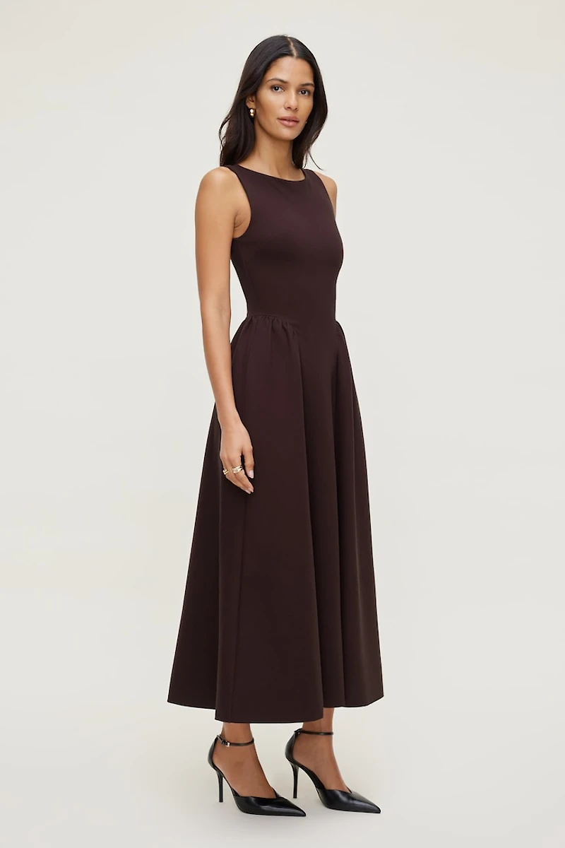 Iris Ponte Midi Dress