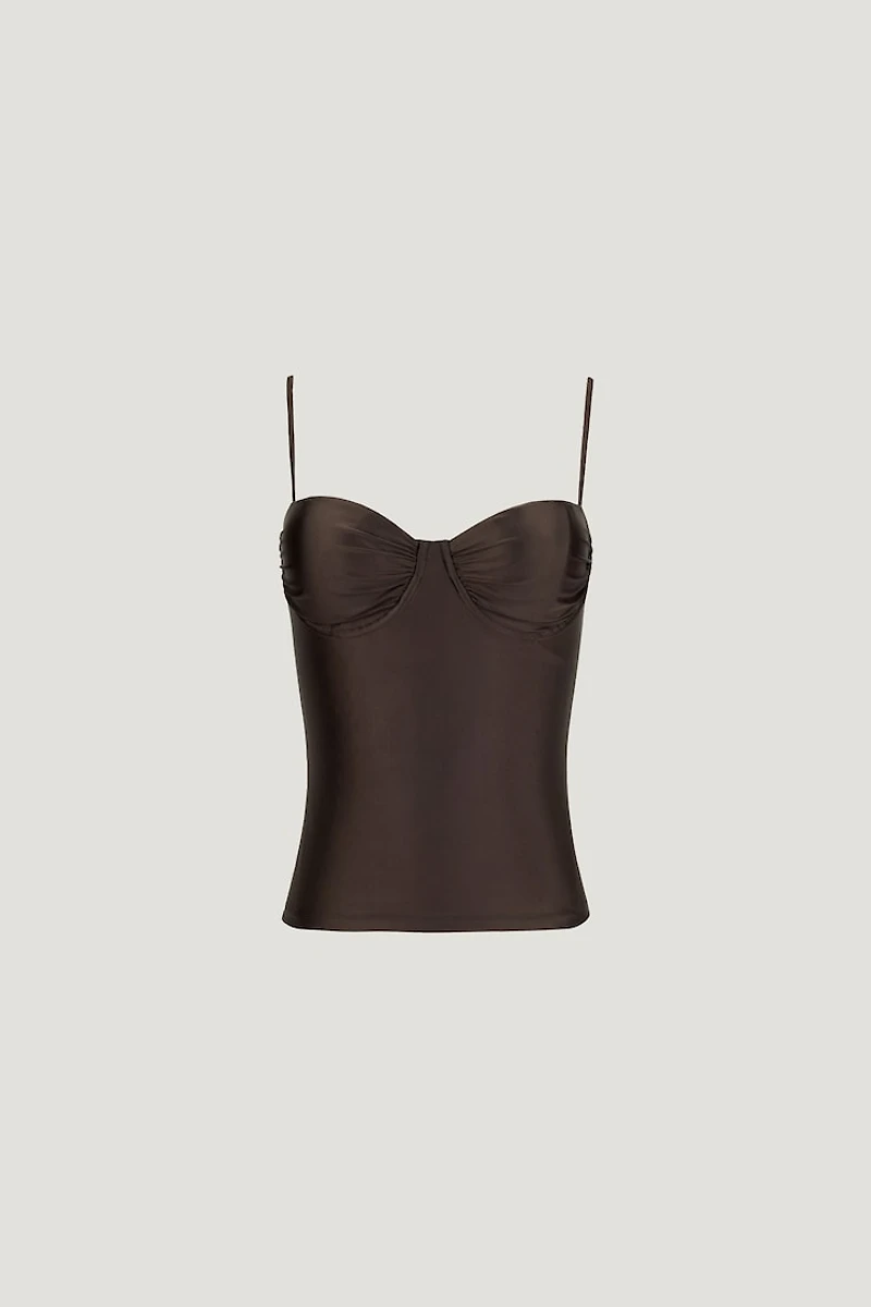 Monet Stretch Satin Top