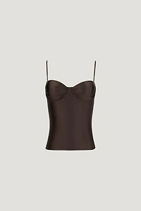 Monet Stretch Satin Top