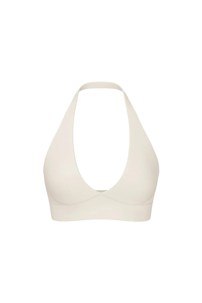 Soutien-gorge sport à col licou plongeant