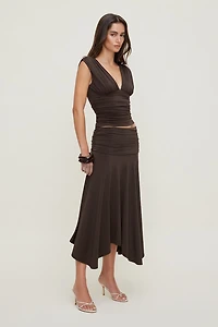 Camisole sculptante à col plongeant