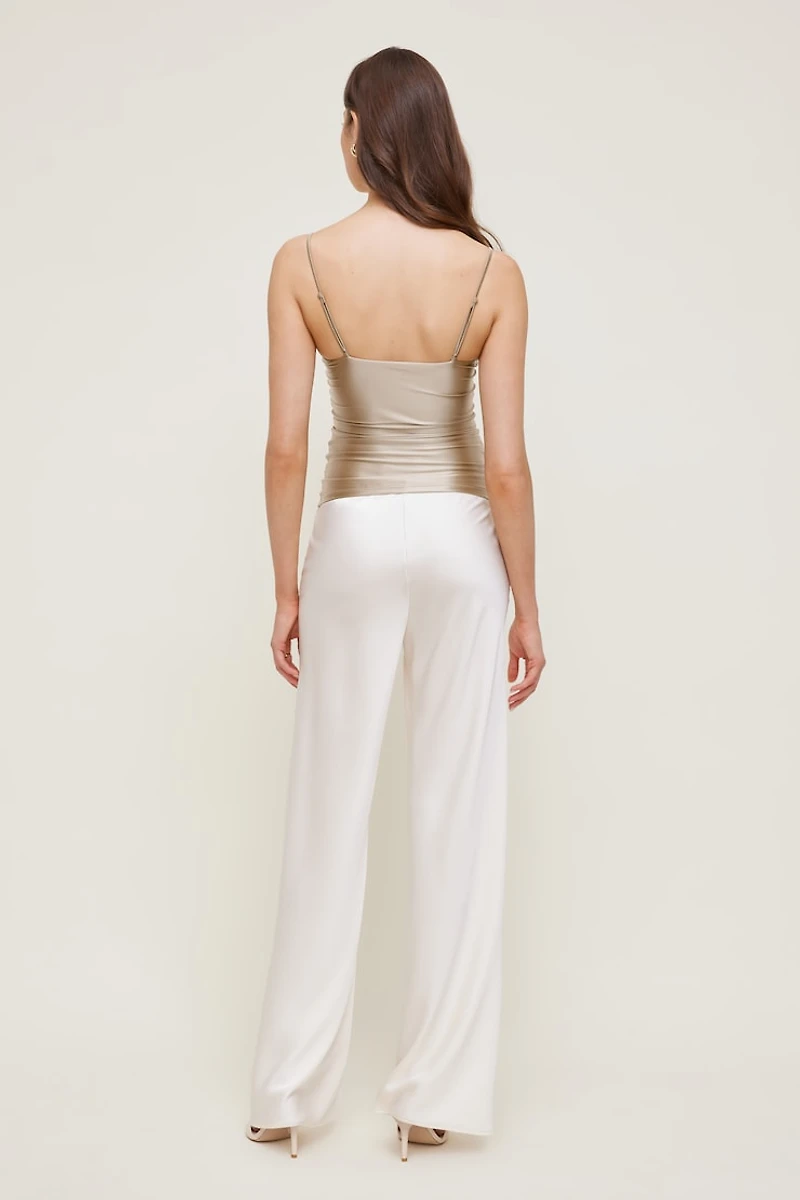 Monet Stretch Satin Top