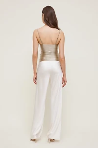 Monet Stretch Satin Top