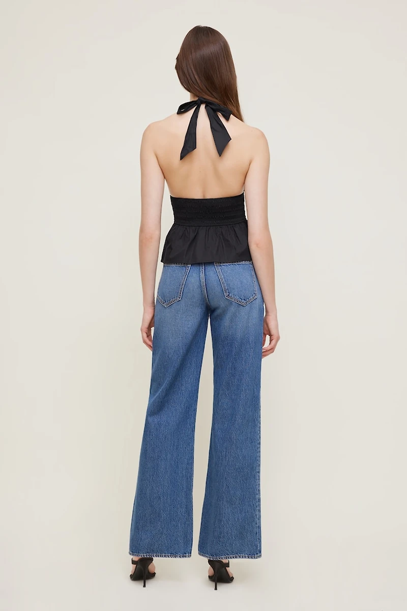 Gemma Poplin Halter Top