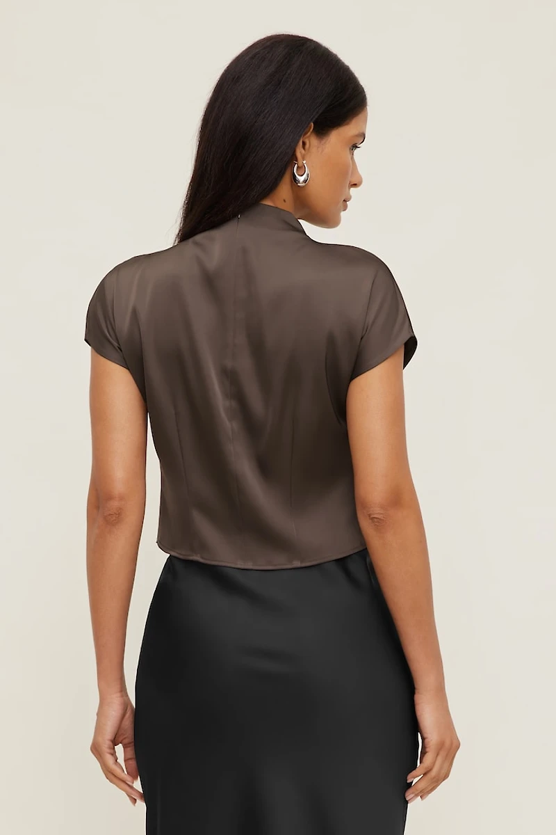 Ella Layered Satin Blouse