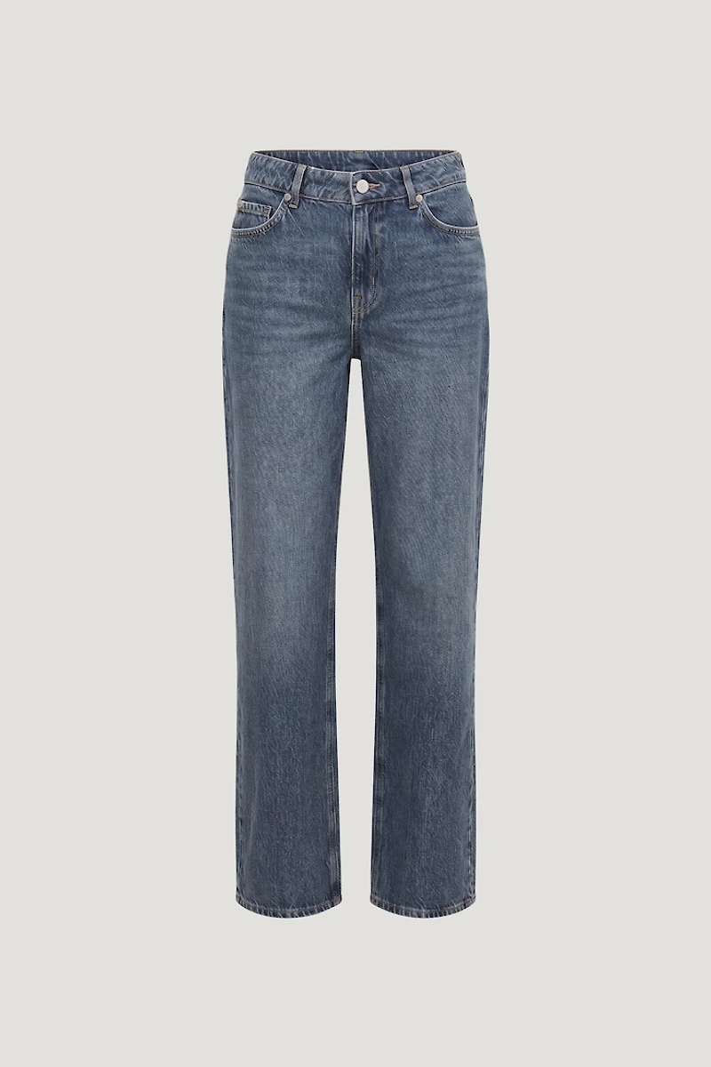 Mika Mid Rise Relaxed Straight Leg Jeans