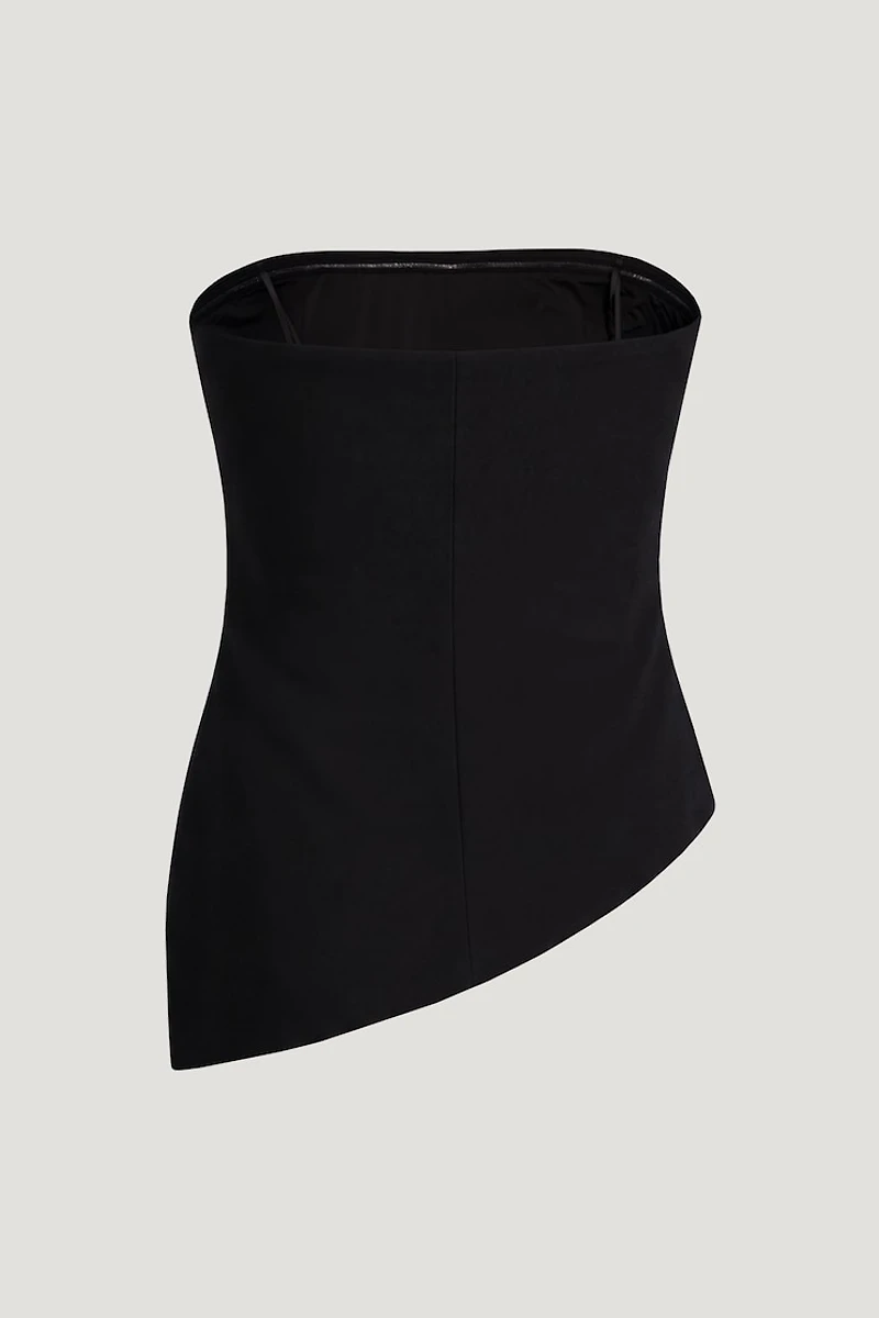 Asymmetric Ponte Tube Top