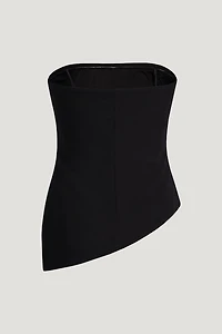 Asymmetric Ponte Tube Top