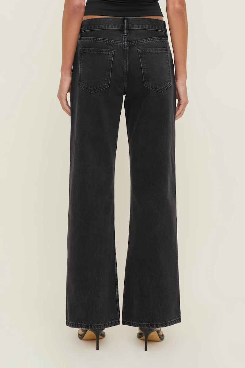 Jules Relaxed Low Rise Straight Leg Jeans
