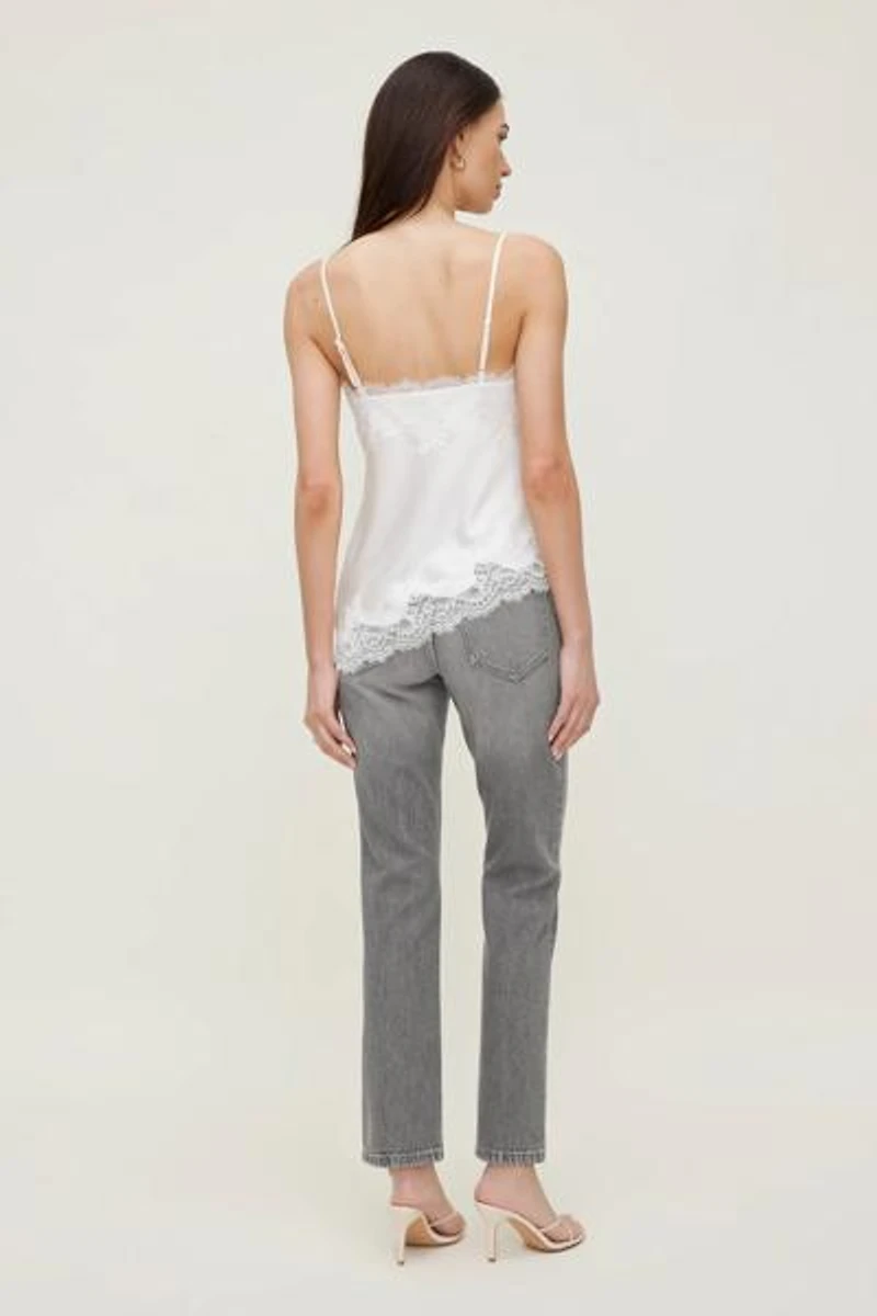 Jean ajusté à taille haute Frenchie